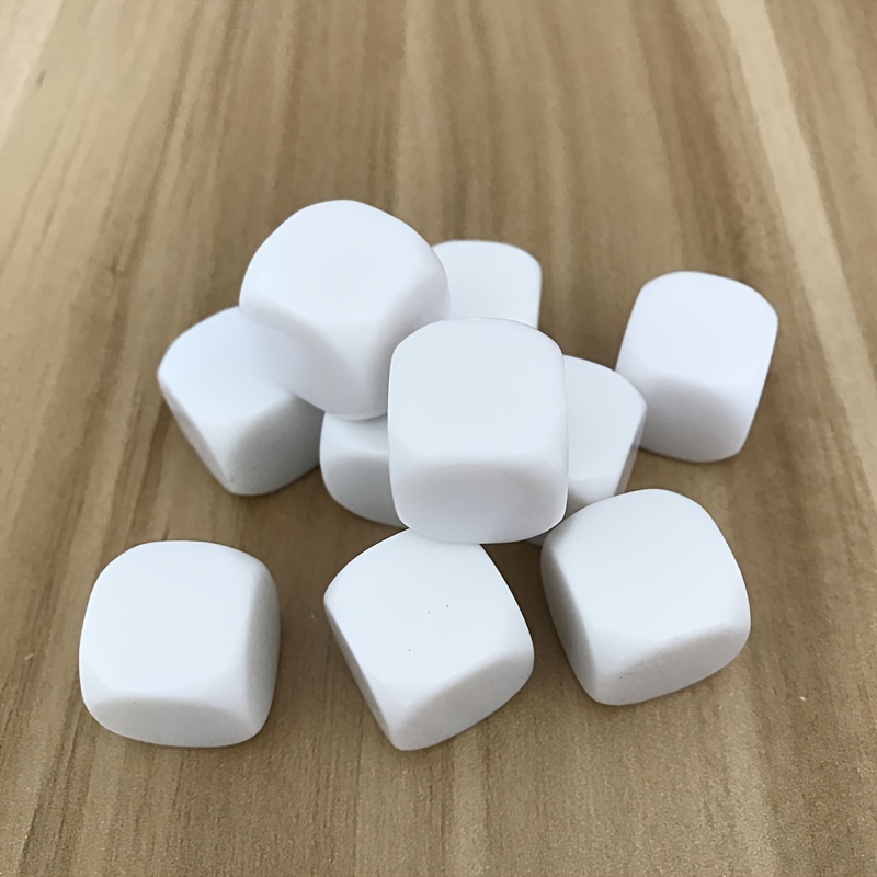 10pcs Creative DIY Acrylic Blank Dice Set - Perfect for Kids' Crafts &  Games!