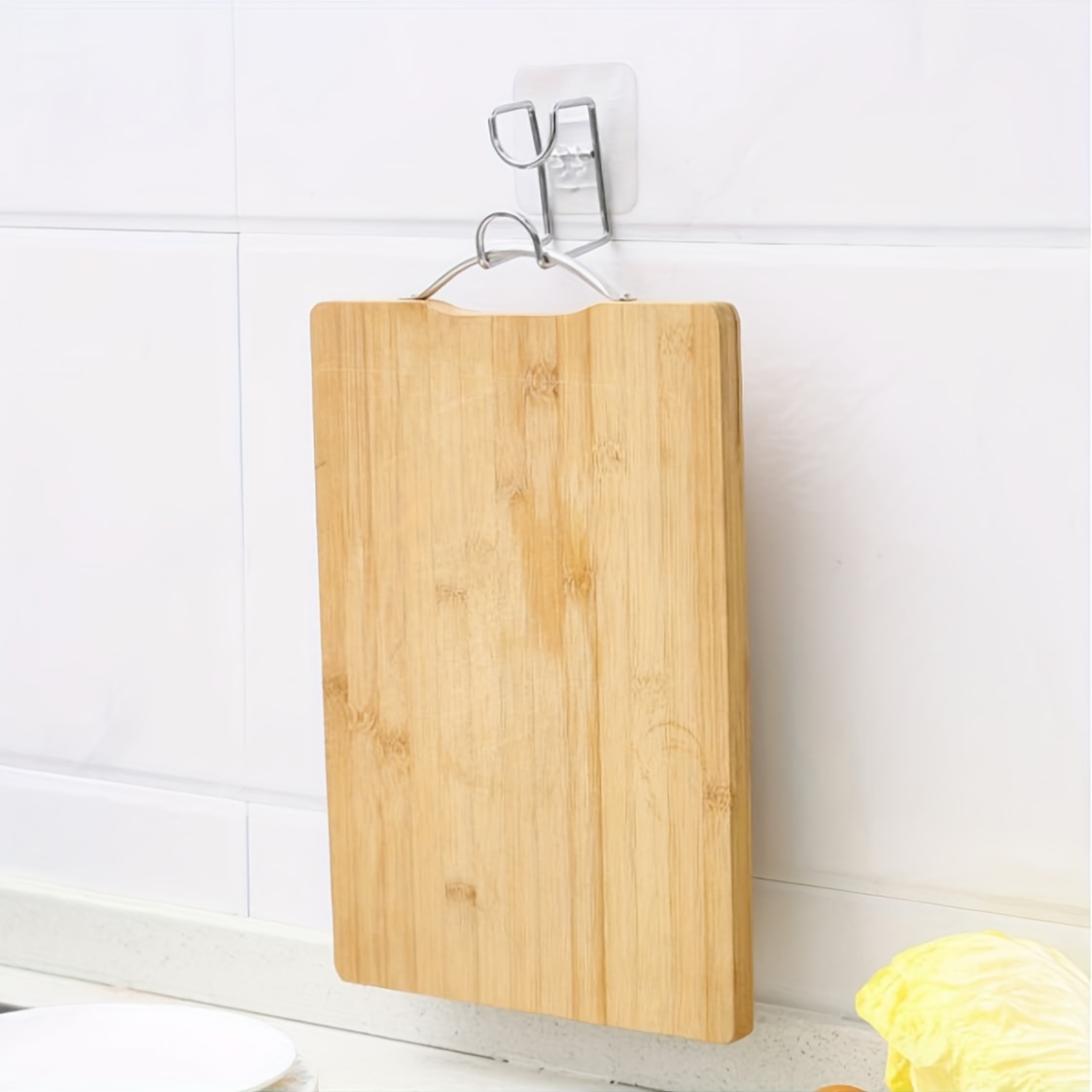 4pcs Stainless Steel Adhesive Hook Bathroom Wall Towel Basin Kitchen Storage Rac