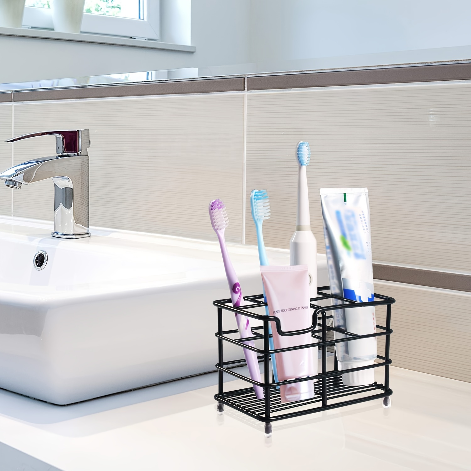 Small Toothbrush Holder Bathroom Stainless Steel Tooth Brush - Temu