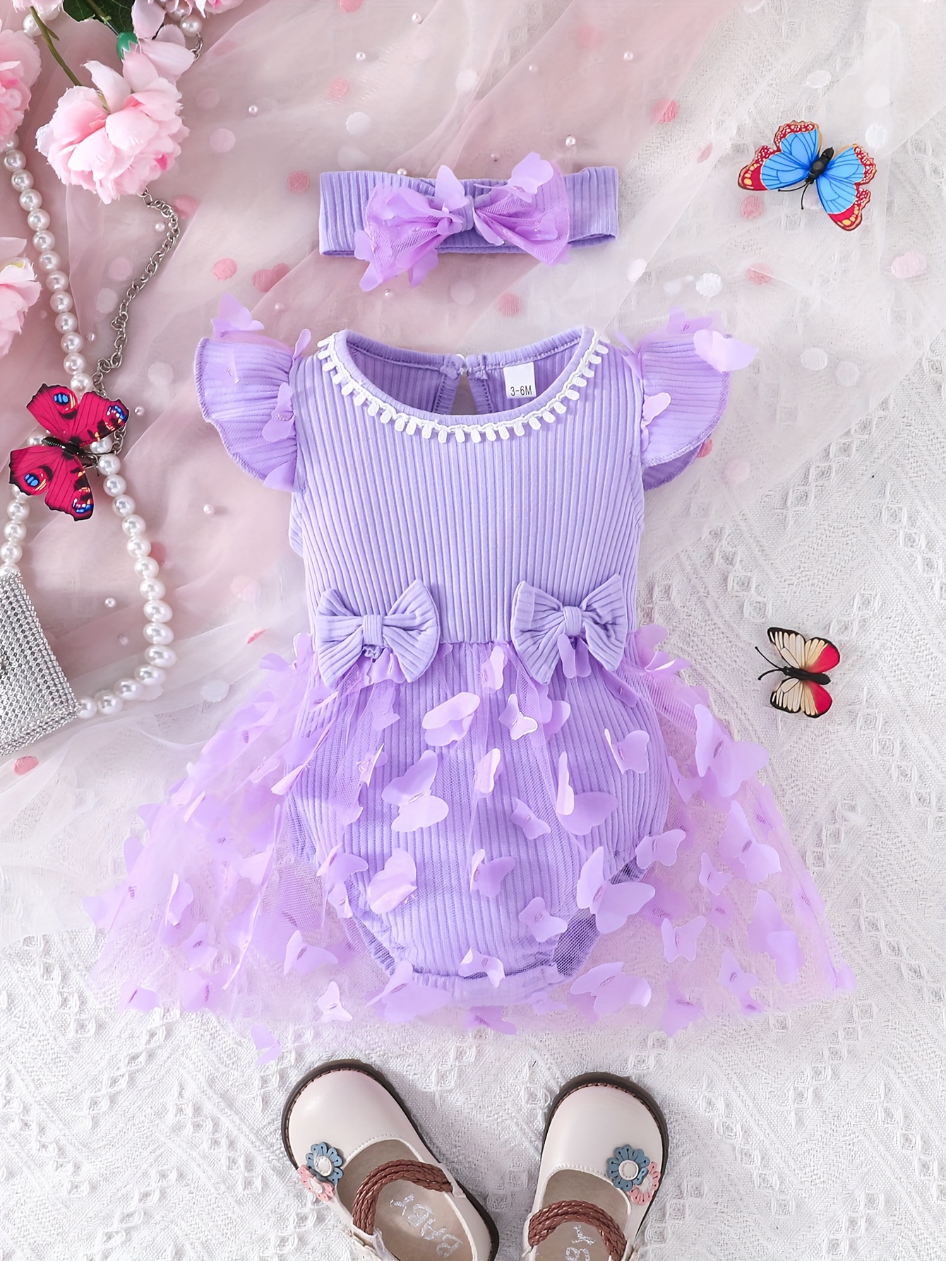 Newborn purple dress sale