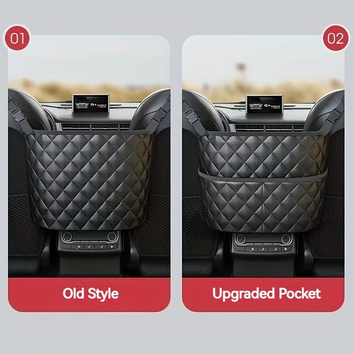 Upgrade Style Car Net Pocket Handbag Holder Between Car Seat