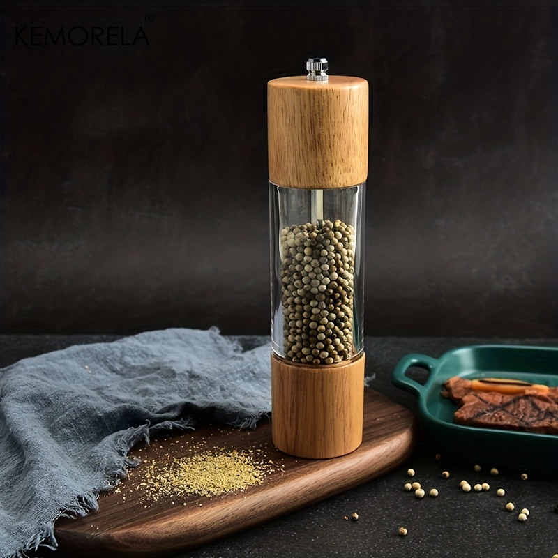 Upgrade Your Kitchen With This Creative Wooden Spice Grinder - Manual Sea  Salt Mill & Spice Crusher! - Temu