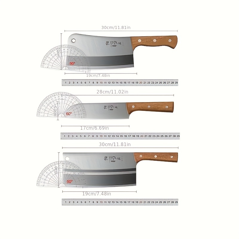 Home Stainless Steel Sharp Vegetable Cutting And Bone Chopping Two-in-one Chopping  Knife Kitchen Multi-functional Fish Scale Scraping Bone Knife - Temu