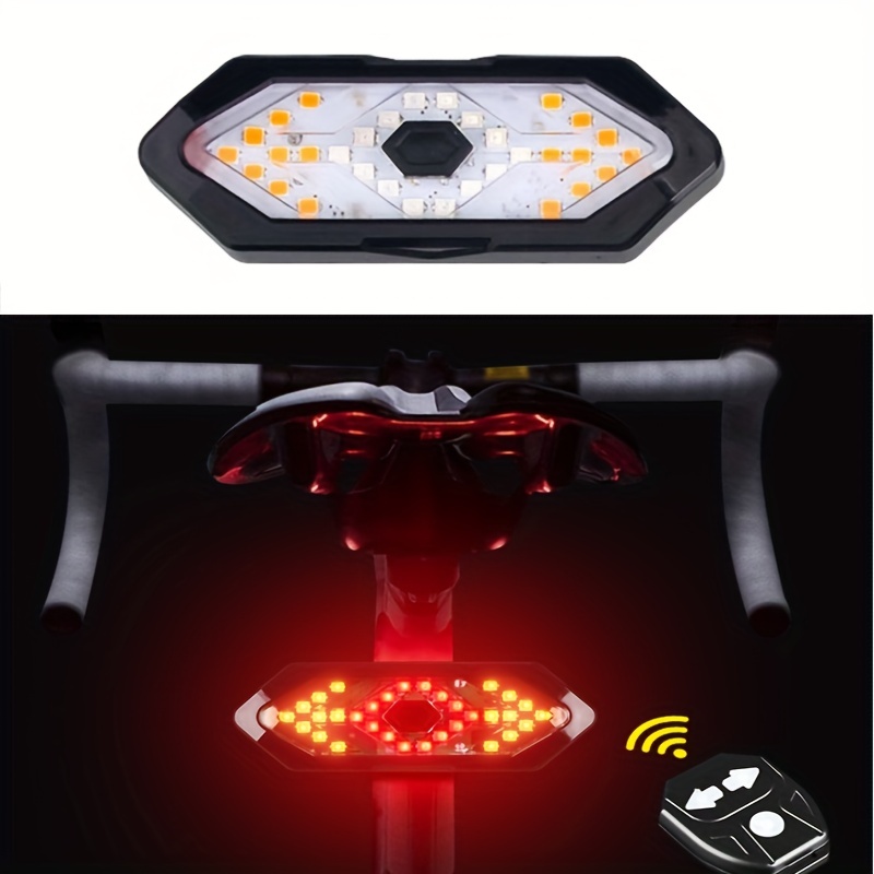 Luz intermitente con indicador de dirección para scooters y bicicletas