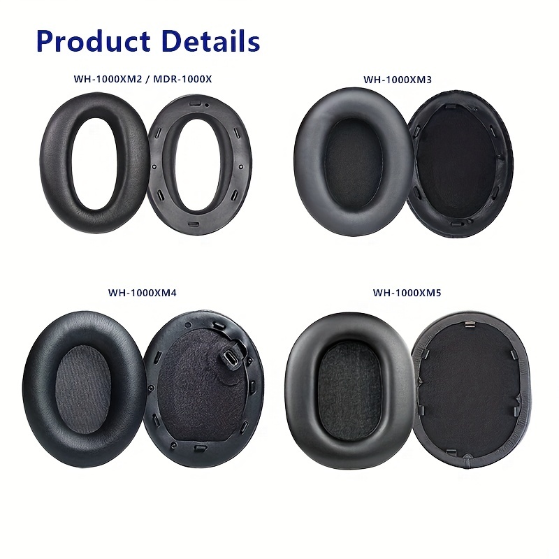 Replacement Earpads Cushions Wh 1000xm2/ Mdr 1000x - Temu Canada