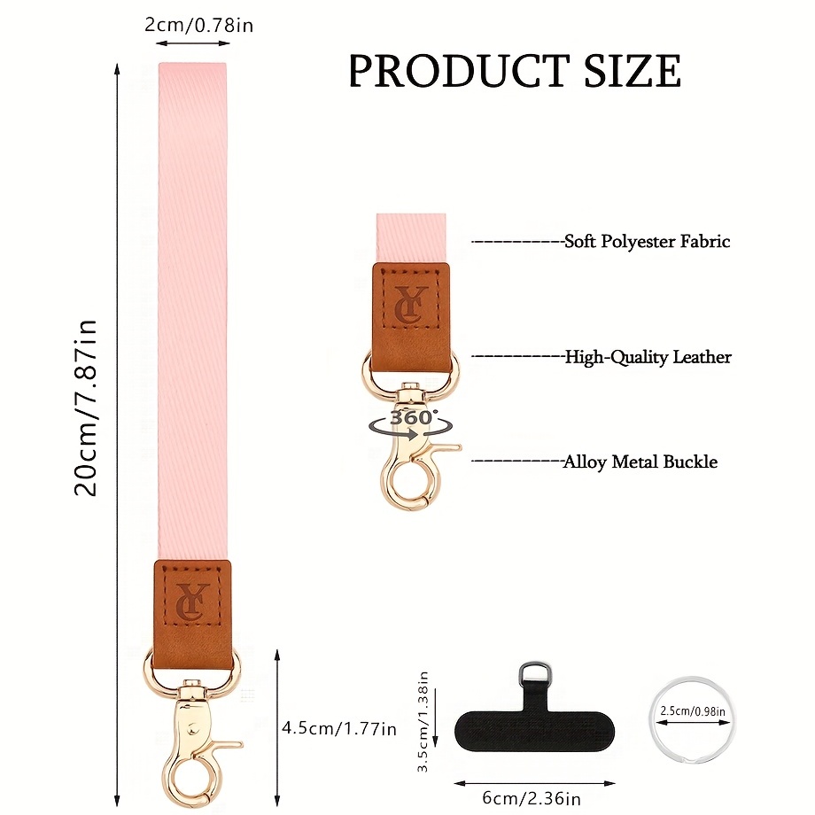 COOKOOKY Wrist Lanyards Key Chain Holder Premium Quality Wristlet Lanyard  Keychain for Women