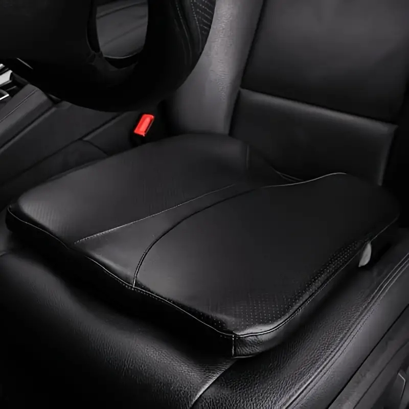 Leather Car Seat Cushion Heightening Car Seat Cushions - Temu