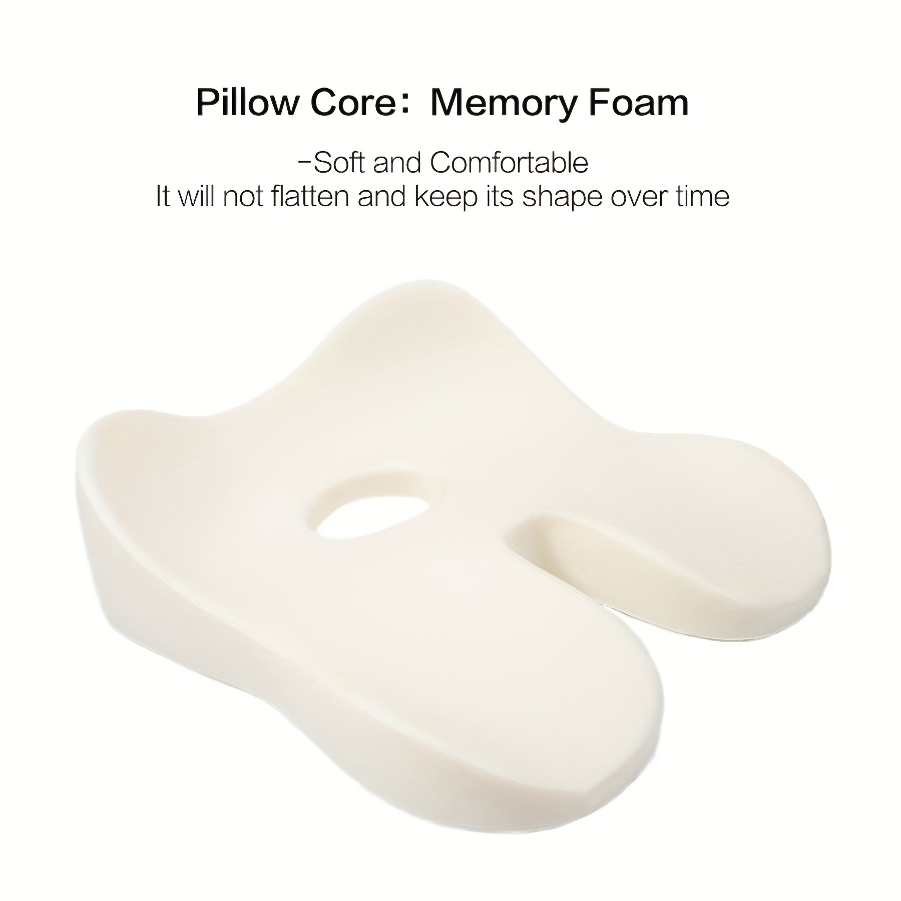 Donut Pillow - Memory Foam Seat Cushion - soft