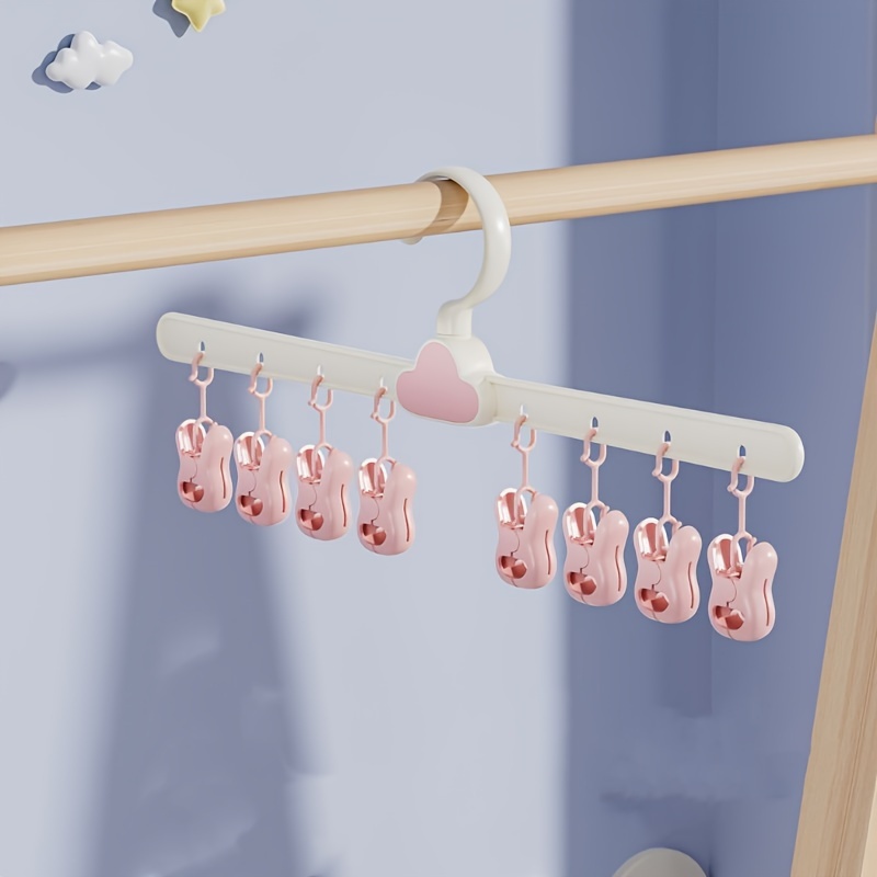 Hanger Hooks For Plastic Hanger Clips For Clothes Space - Temu