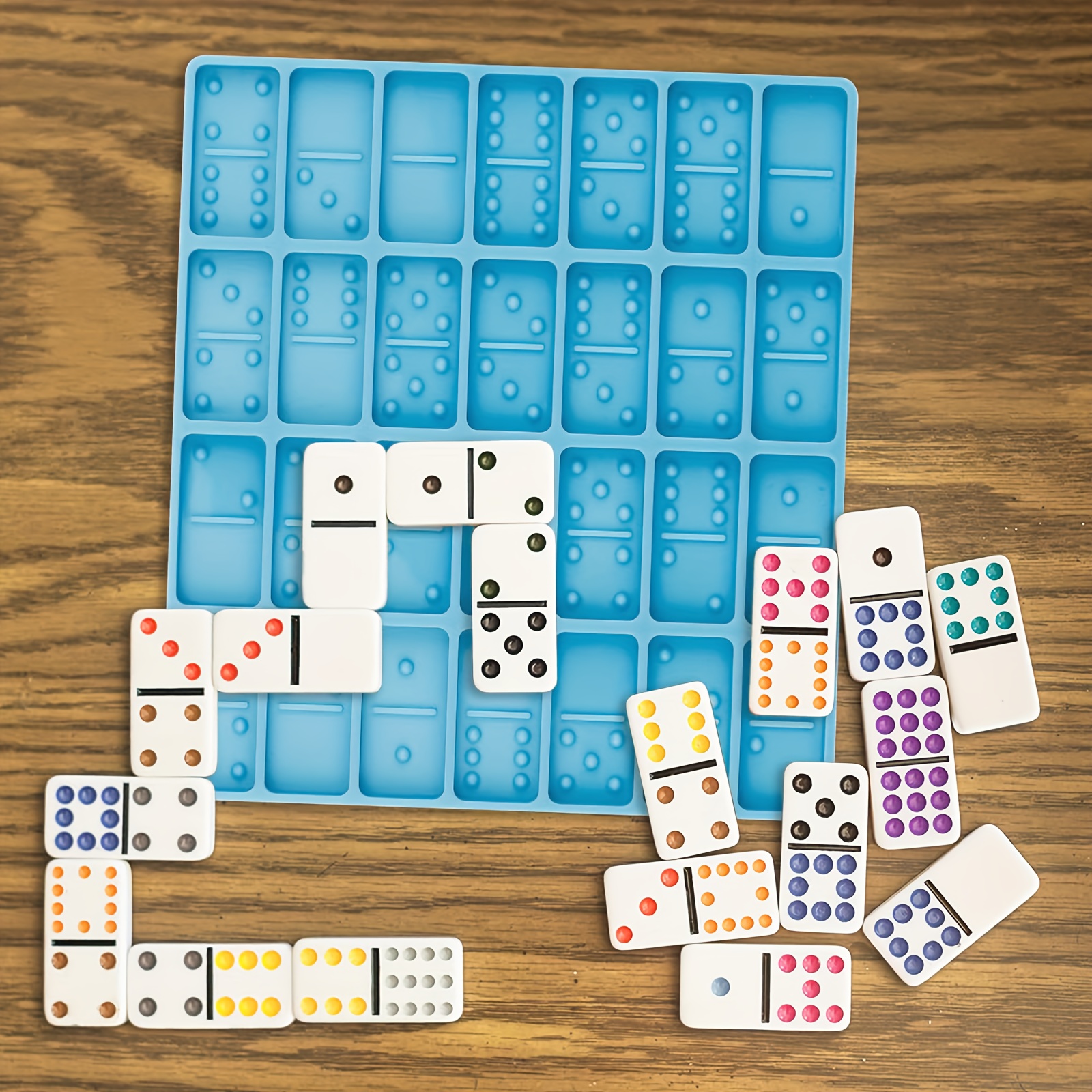 Create Your Own Domino Game With Diy Resin - Temu