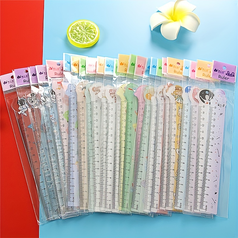 Cute And Lovely Cartoon Drawing Ruler Students Ruler For - Temu