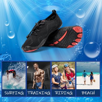 Men's Mesh Breathable Lightweight Lace Up Barefoot Shoes For Surfing Training Cycling Beach