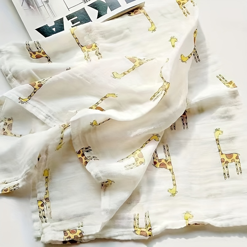 100% Cotton Soft Baby Swaddle Blanket, Stroller Towel