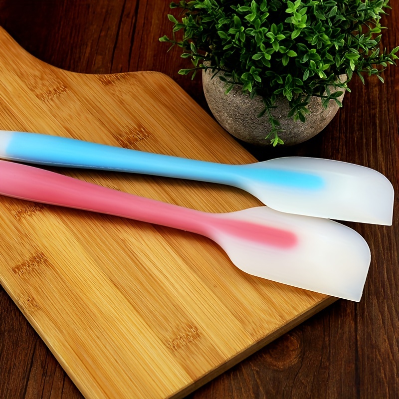 1pc Random All-in-one Long Silicone Spatula, Silicone Spatula,Butter Cake  Cream Spatula, Mixing Knife