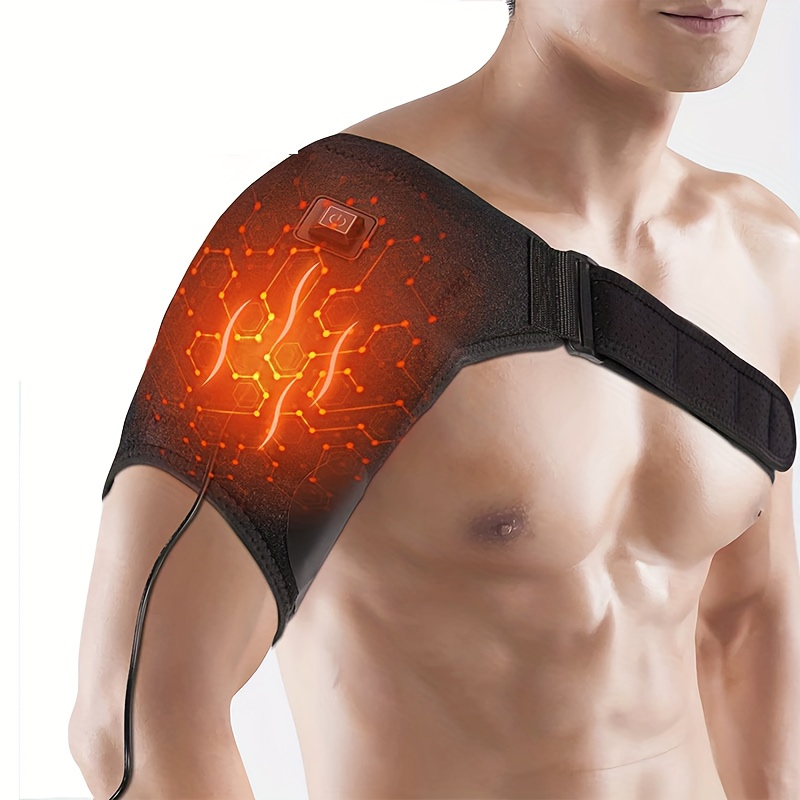 Relax With The USB Heated Shoulder Heating Massager Brace, 1pc Shoulder  Warmer