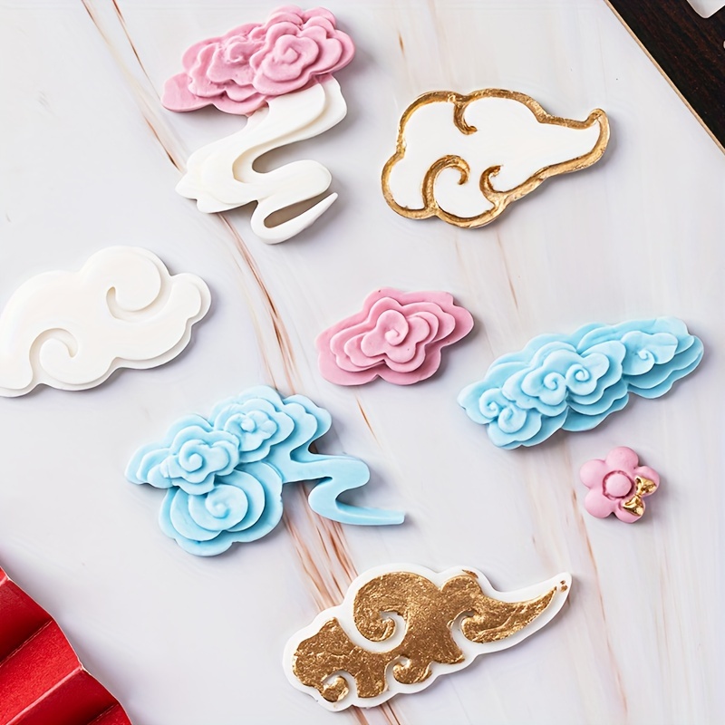 Cloud Cookie Mold Cloud Fondant Cutter Plastic Chocolate - Temu