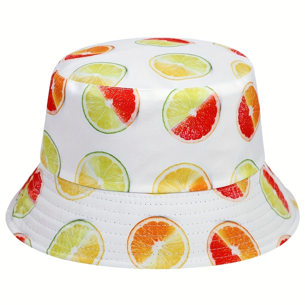 Bucket Hats For Women Trendy Print Reversible Bucket Hat Packable Summer Fall Fisherman Sun Caps Style 1