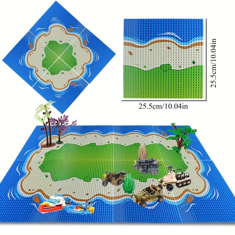 32x32 Baseplate Building Blocks Jungle Forest Ocean Base Board Halloween Gift
