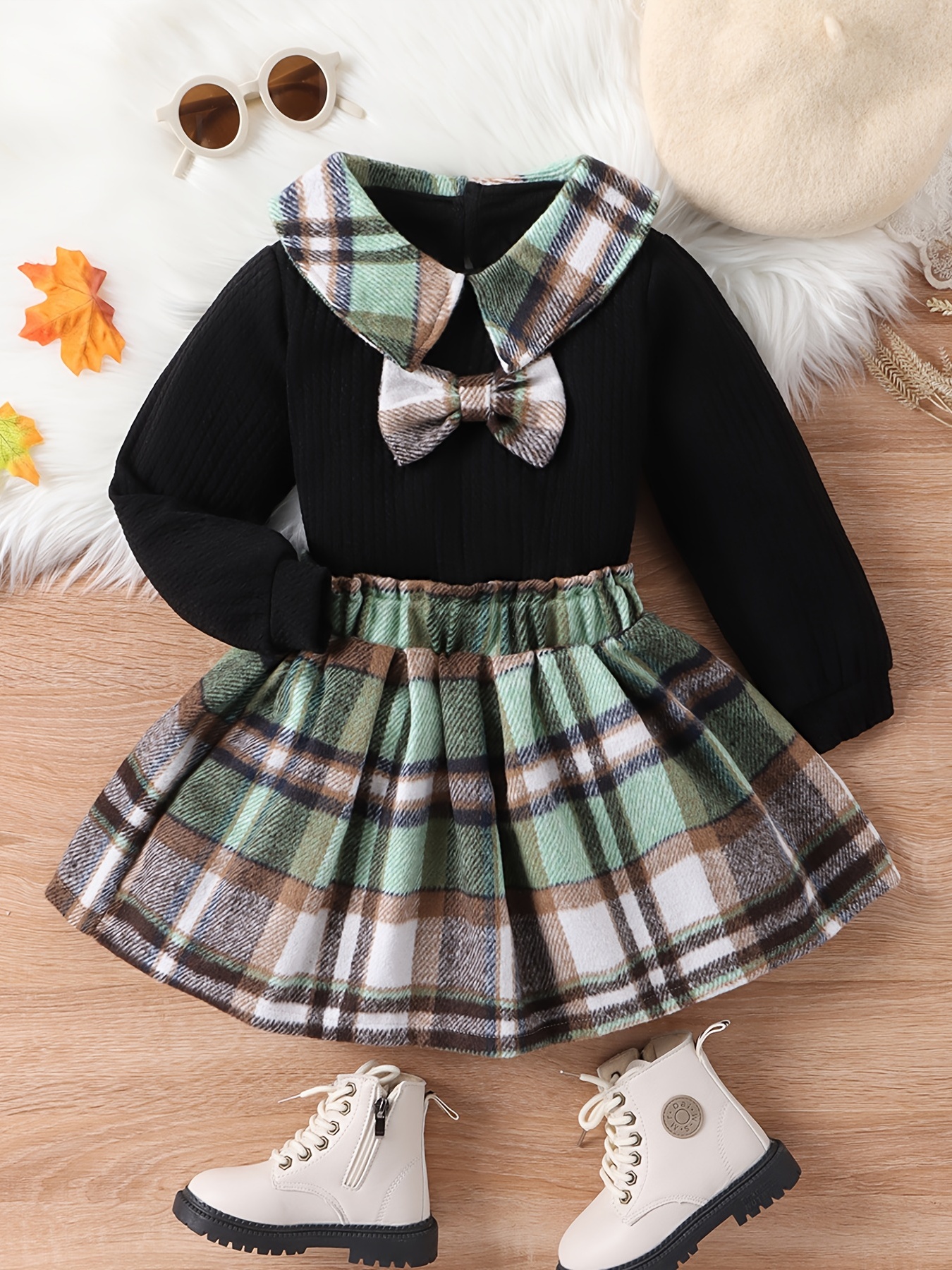9Y Girl Skirt Sets Casual Winter Fall Dresses Cute Clothes Outfit for Girls  9-10 Years Big Girls Outfits Black