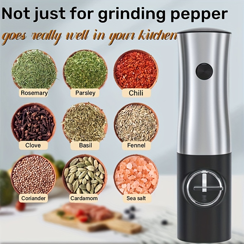 Pepper Grinder Electric Salt And Pepper Mill Household Sea - Temu