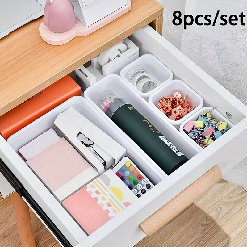 1pc Storage Box Cute Desktop Drawer Organizer Box Student Desk Jewelry  Cabinet Desk Small Storage Rack