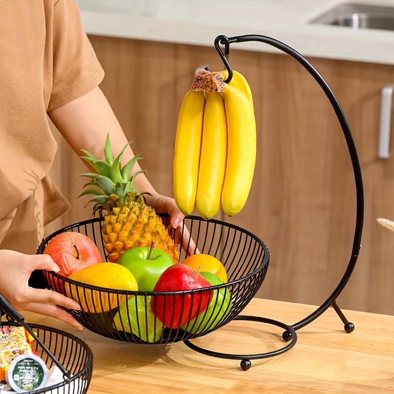 Wood Fruit Basket, 2 Tier Kitchen - KIWI HOMIE