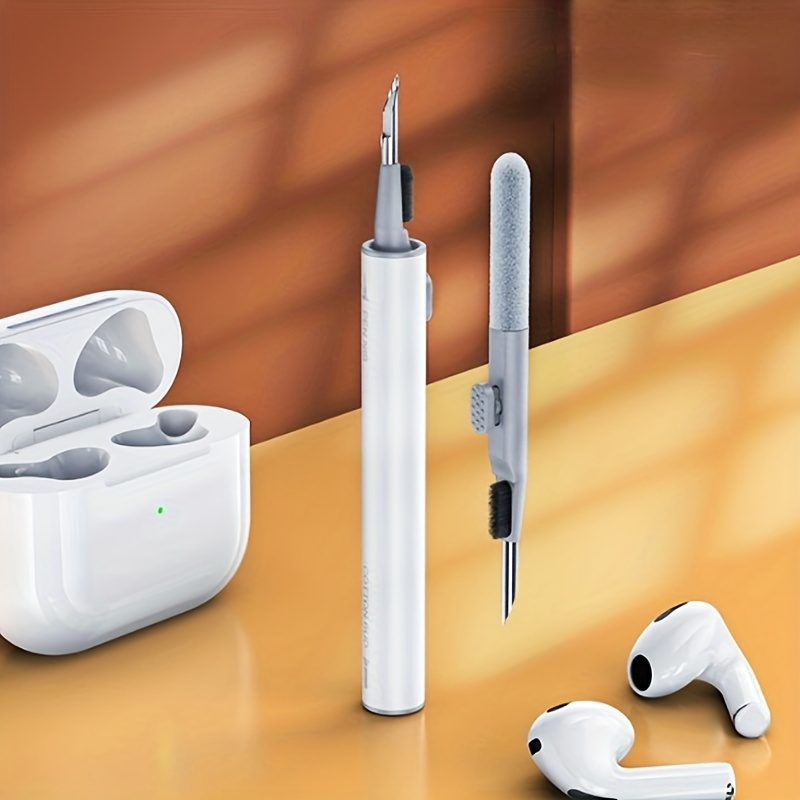 Comprar Pluma de limpieza de auriculares Bluetooth para Airpods,  auriculares inalámbricos, Kit de limpieza de auriculares, cepillo, estuche  de auriculares, Herramientas de limpieza para teléfono