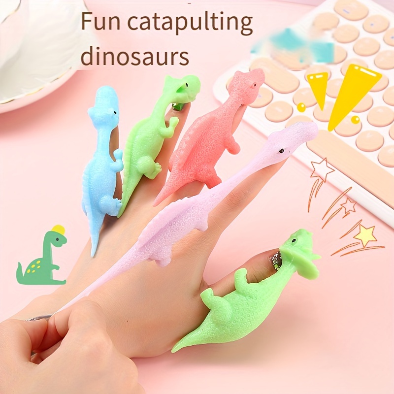 20 Pcs Slingshot Dinosaur Finger Toys,Finger Slingshot Dinosaurs Animal  Toy,Flying Dinosaur Launching Animal Bouncy Toy,Perfect for Various  Festivals