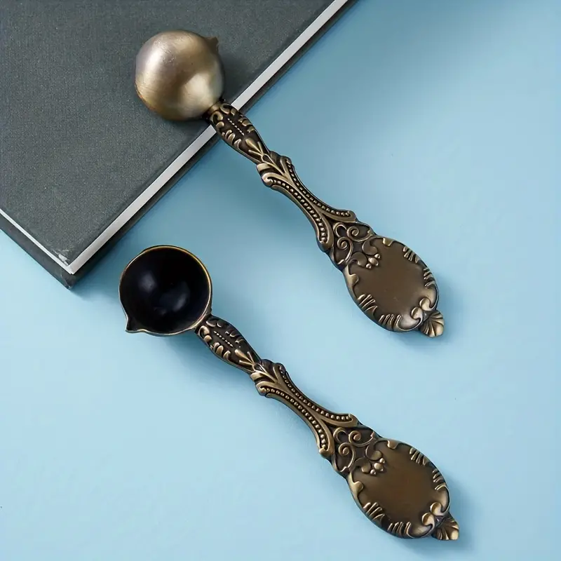 Vintage Style Spoon Antique Bronze Wax Spoon Melting Wax - Temu