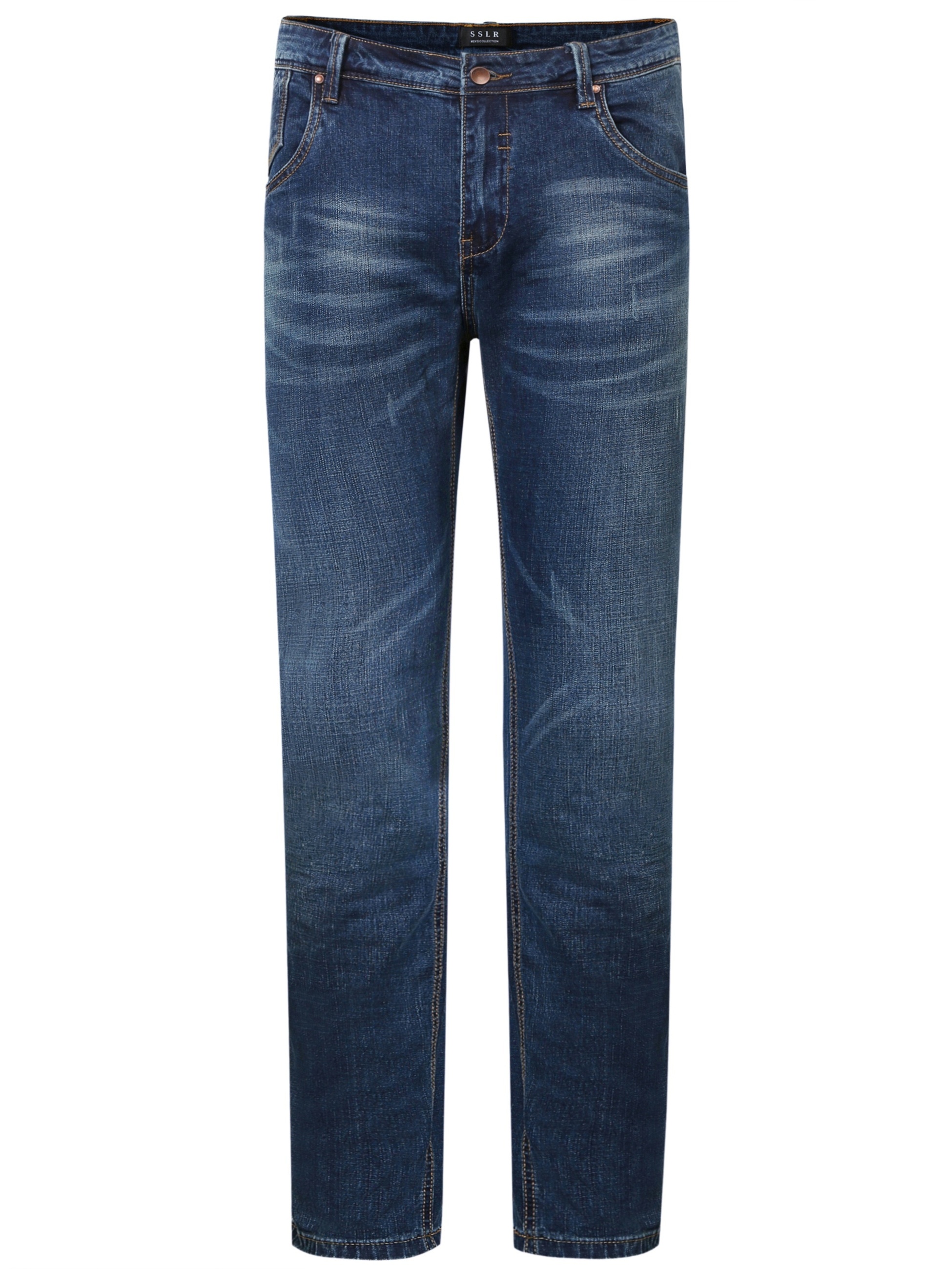 Womens Fleece Lined Relaxed Fit Jeans, Straight Leg