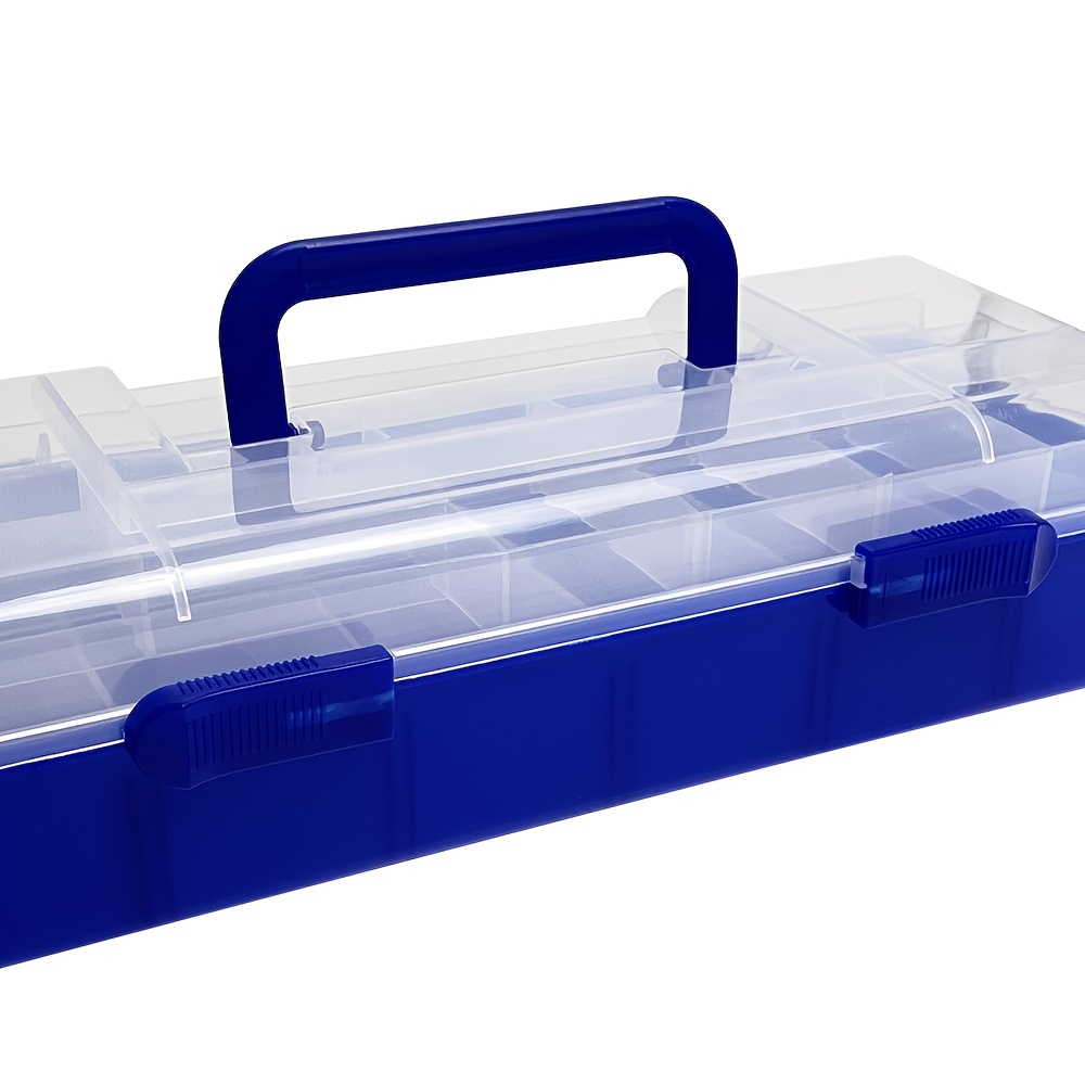 Blue Multi grid Storage Box Parts Box Tool Box Plastic - Temu