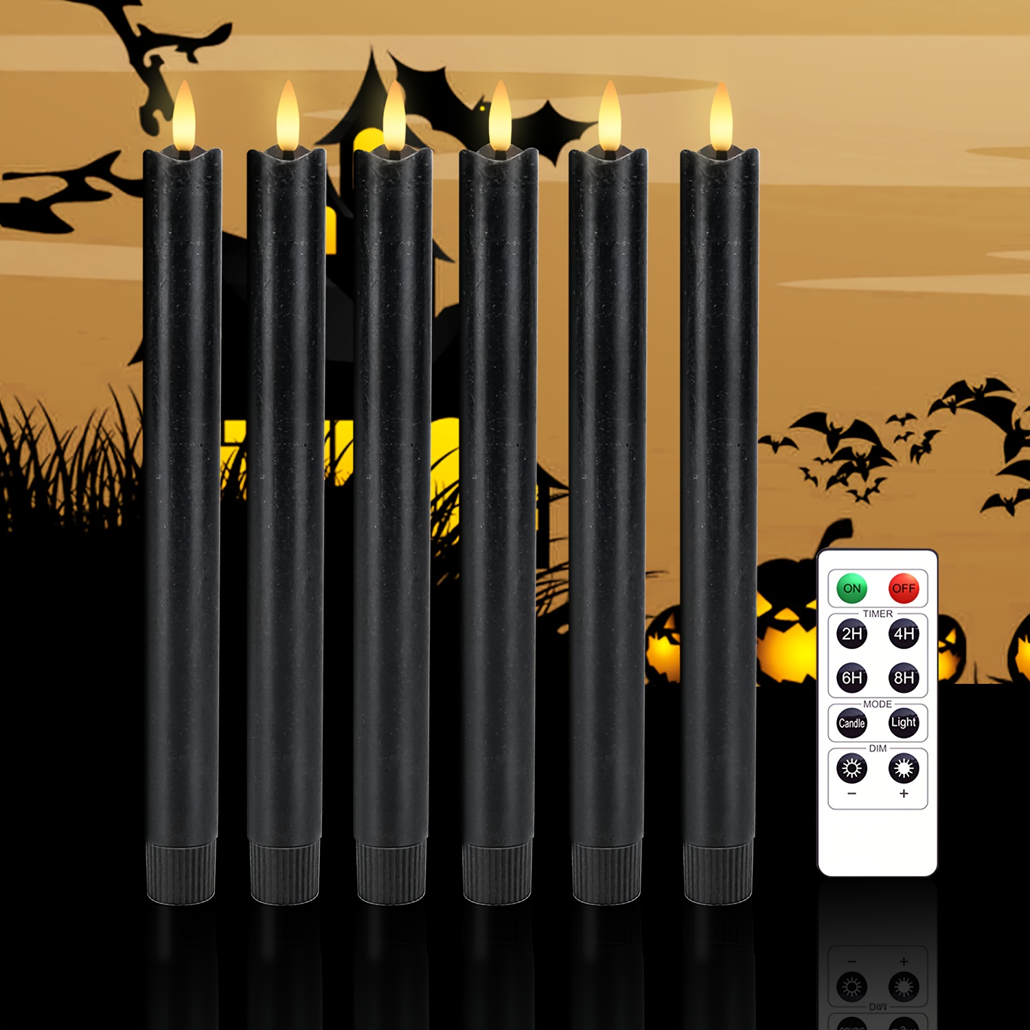 Flickering Flameless Candles Lights With Remote Control - Temu