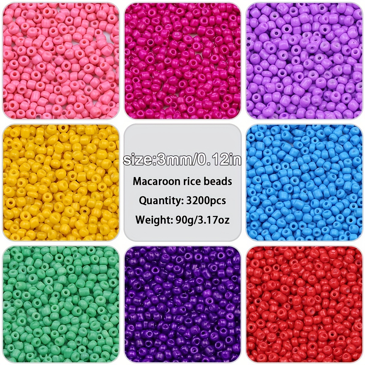 Baked Paint Small Rice Beads Glass Loose Beads For Jewelry Making Diy Bracelet  Necklace Handmade Weaving Crafts Small Business Supplies - Temu United Arab  Emirates