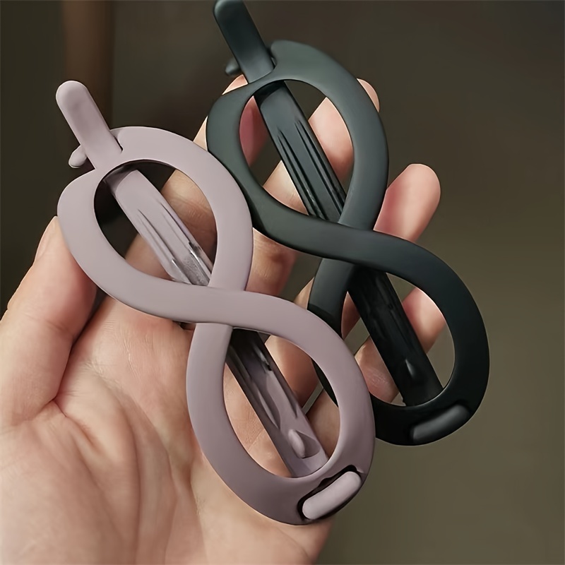 Image of 2pcs/3pcs/6pcs New Hot-selling Clips For Women, Large Duckbill Clips For Back-of-head Updo Ponytails, Hair Grab Clips, Head Accessories For Showering And , Elegant Hair Clips And Hairpins For Women