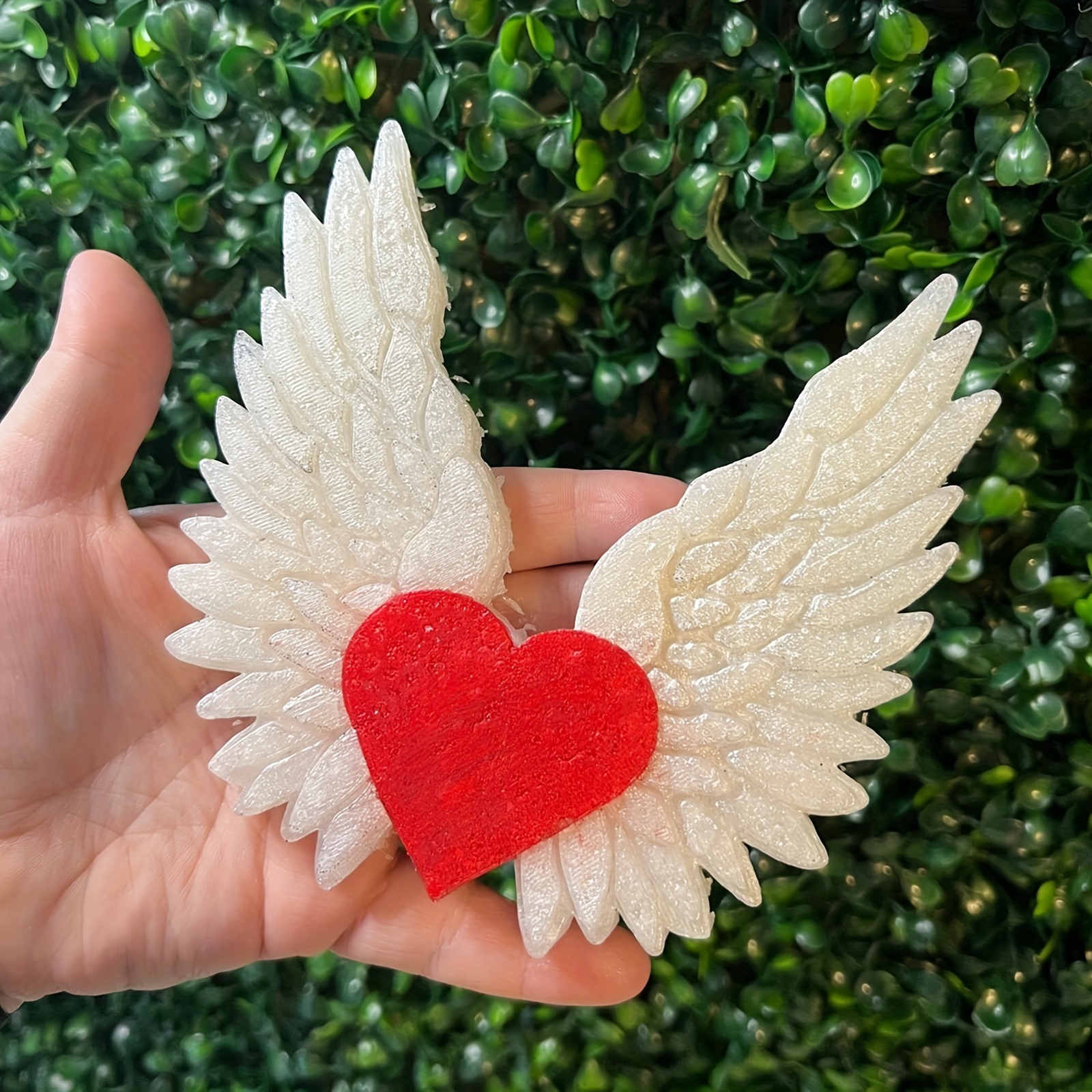 Love with Wings Candle Silicone Mold DIY Heart Candle Making Soap
