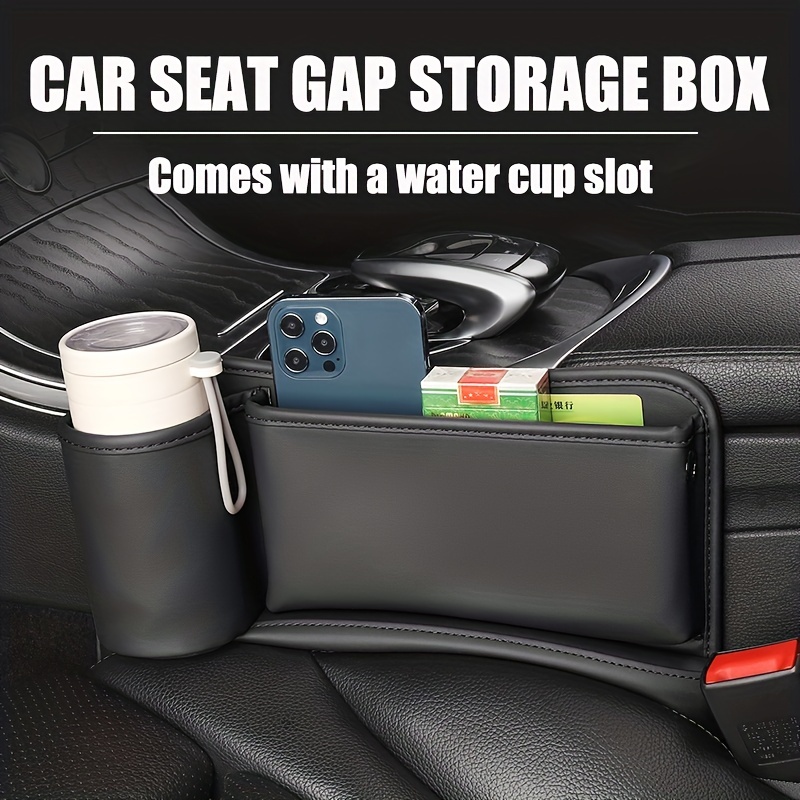 BESULEN Car Seat Side Large Cup Holder, Hanging Storage Bag for Drink Water  Bottle Baby Stuff, Multi-Functional Auto Organizer with Waterproof Liner