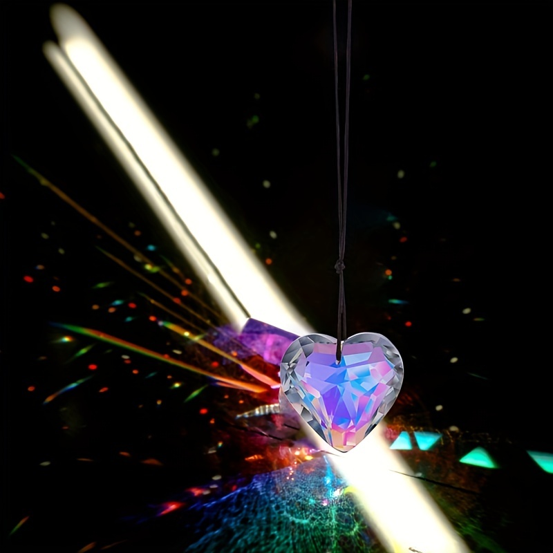 1pc attrape soleil cristaux suspendus en forme de coeur en - Temu France