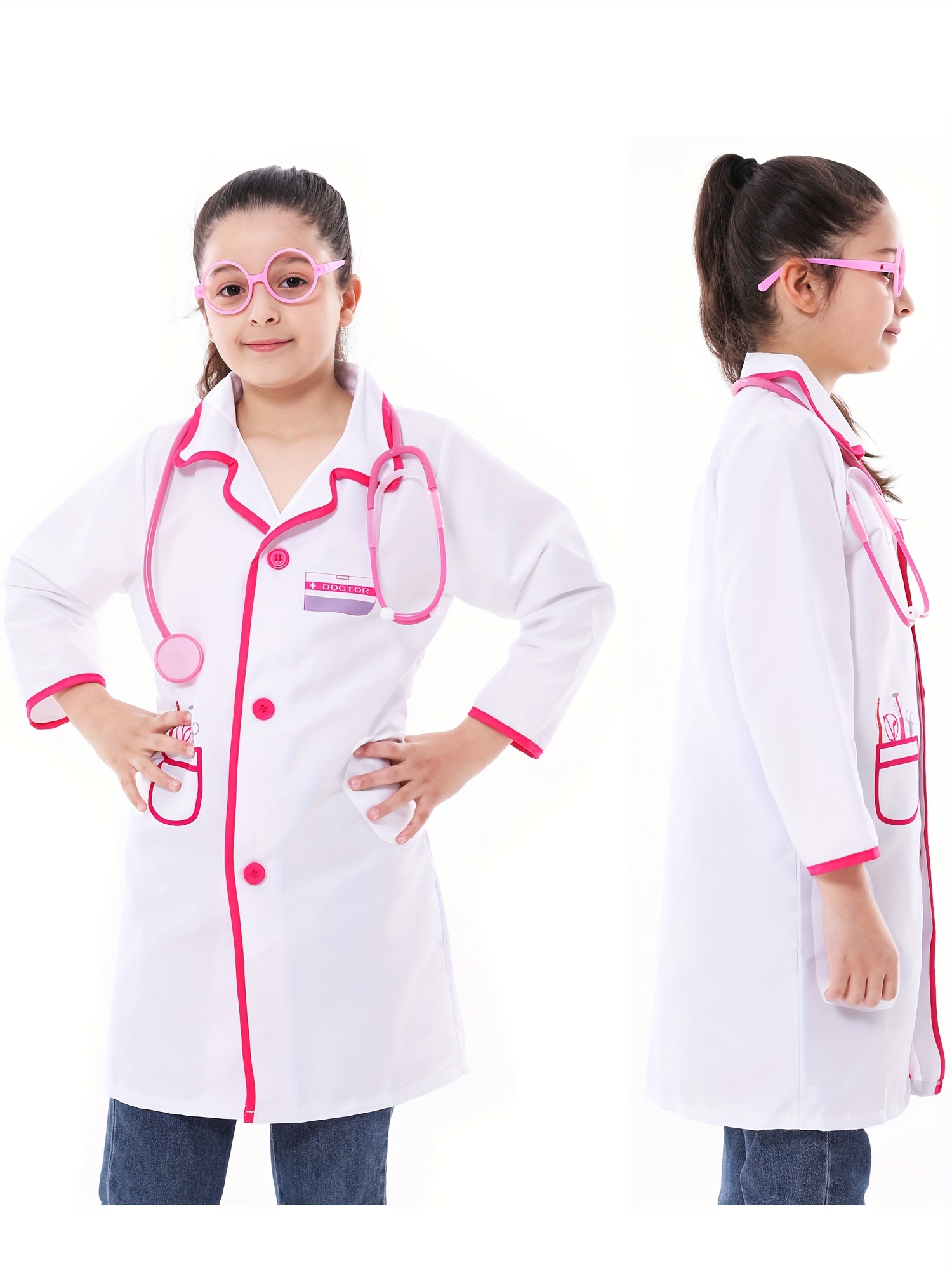 Doctor Cosplay Costume Niños Niñas Disfraces Bata - Temu