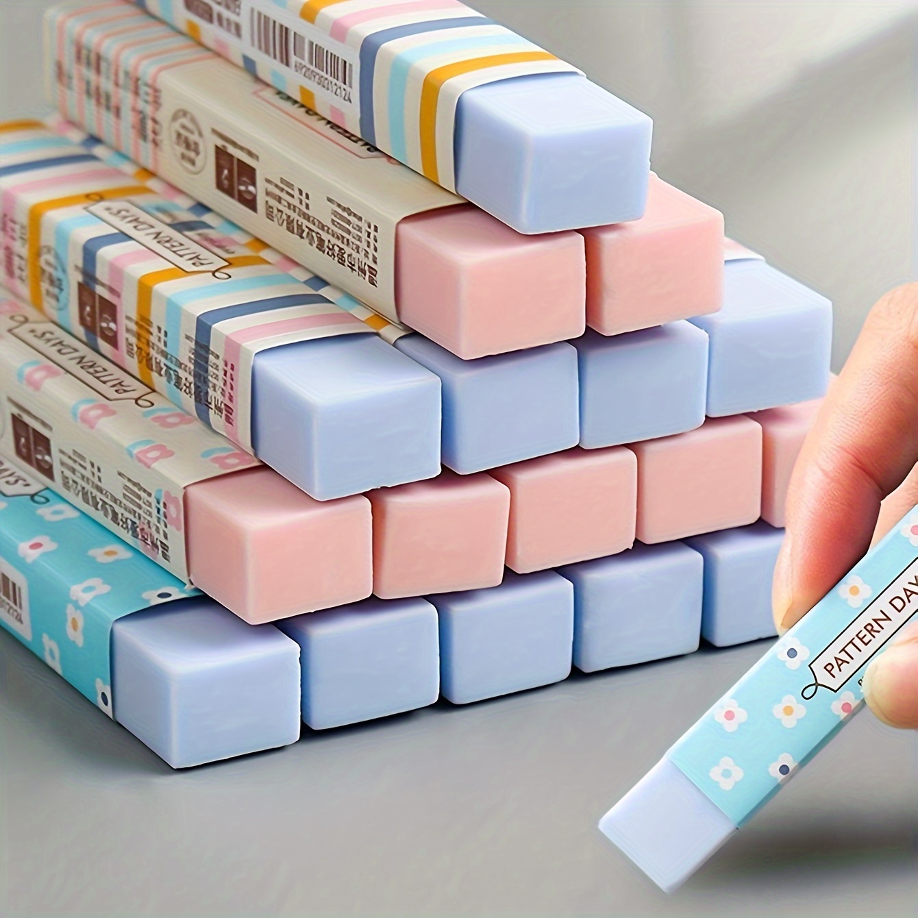 5pcs Candy Colored Macaron Erasers Pour Lapprentissage De La - Temu Canada