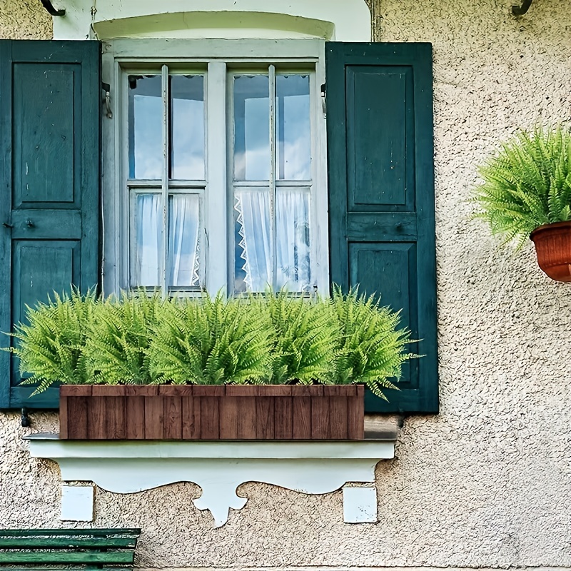 6 Plantas Artificiales Verdes, Plantas Helecho Boston Falsas, Arbustos  Imitación Exteriores, Resistentes Rayos Uv, Arbustos Verdes, Plantas  Plástico Interior Exterior, Macetas Colgantes, Decoración Jardín Hogar  (verde), Ahorra Dinero En Temu