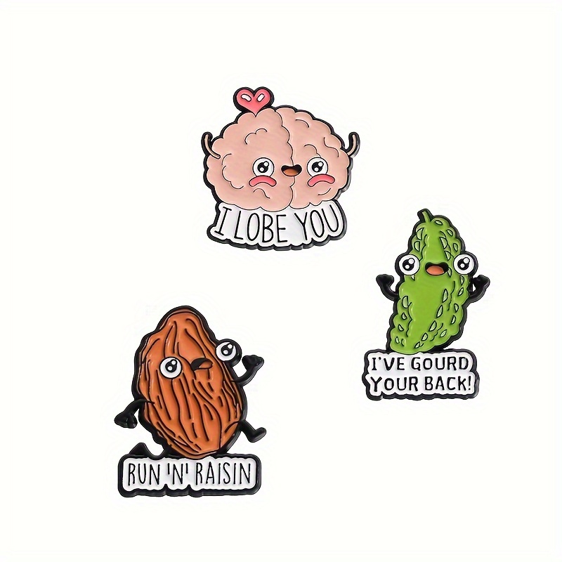 12 Stück Zahn Emaille Pins - Lustige Zahnarzt Anstecknadeln 1.75x2.5cm