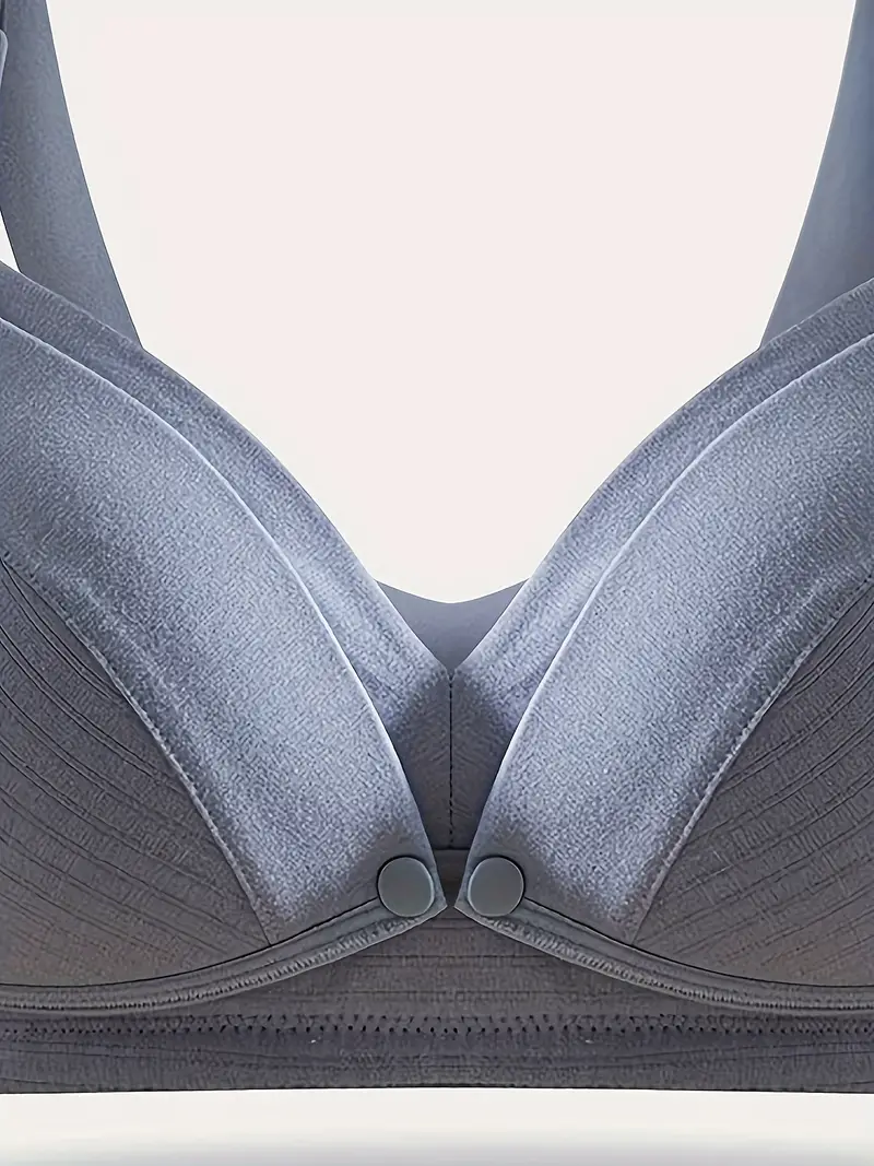 womens stripe graphic elastic front buckle maternity nursing bra breastfeeding bra underwear details 2