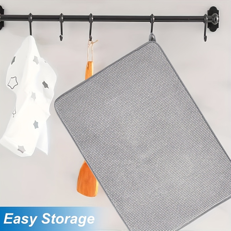 Absorbent Dish Drying Pad for Kitchen Countertop