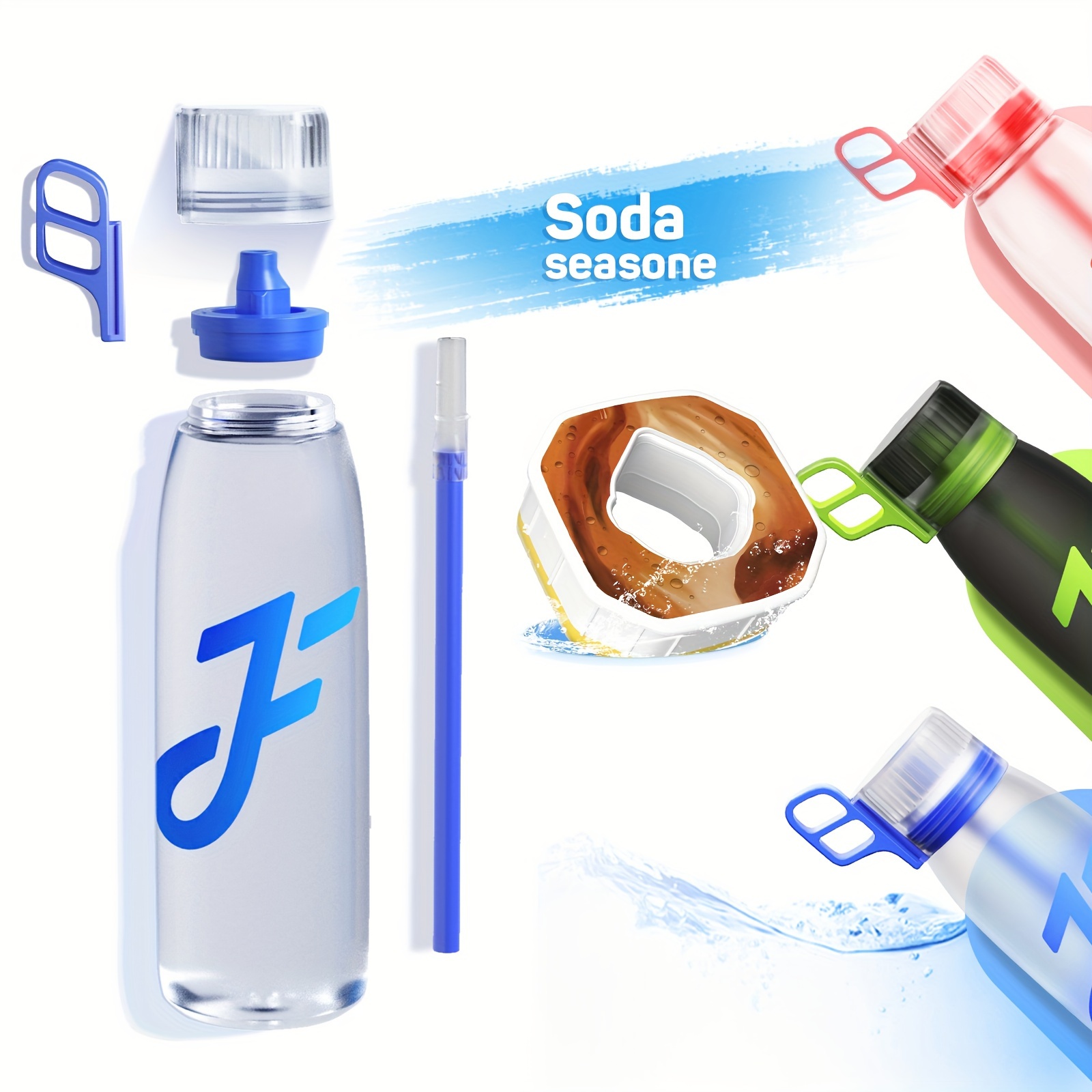 Accessoires boisson，Bouteille d'eau 1L sans BPA Bouteille de boisson de  sport Bouteille d'eau