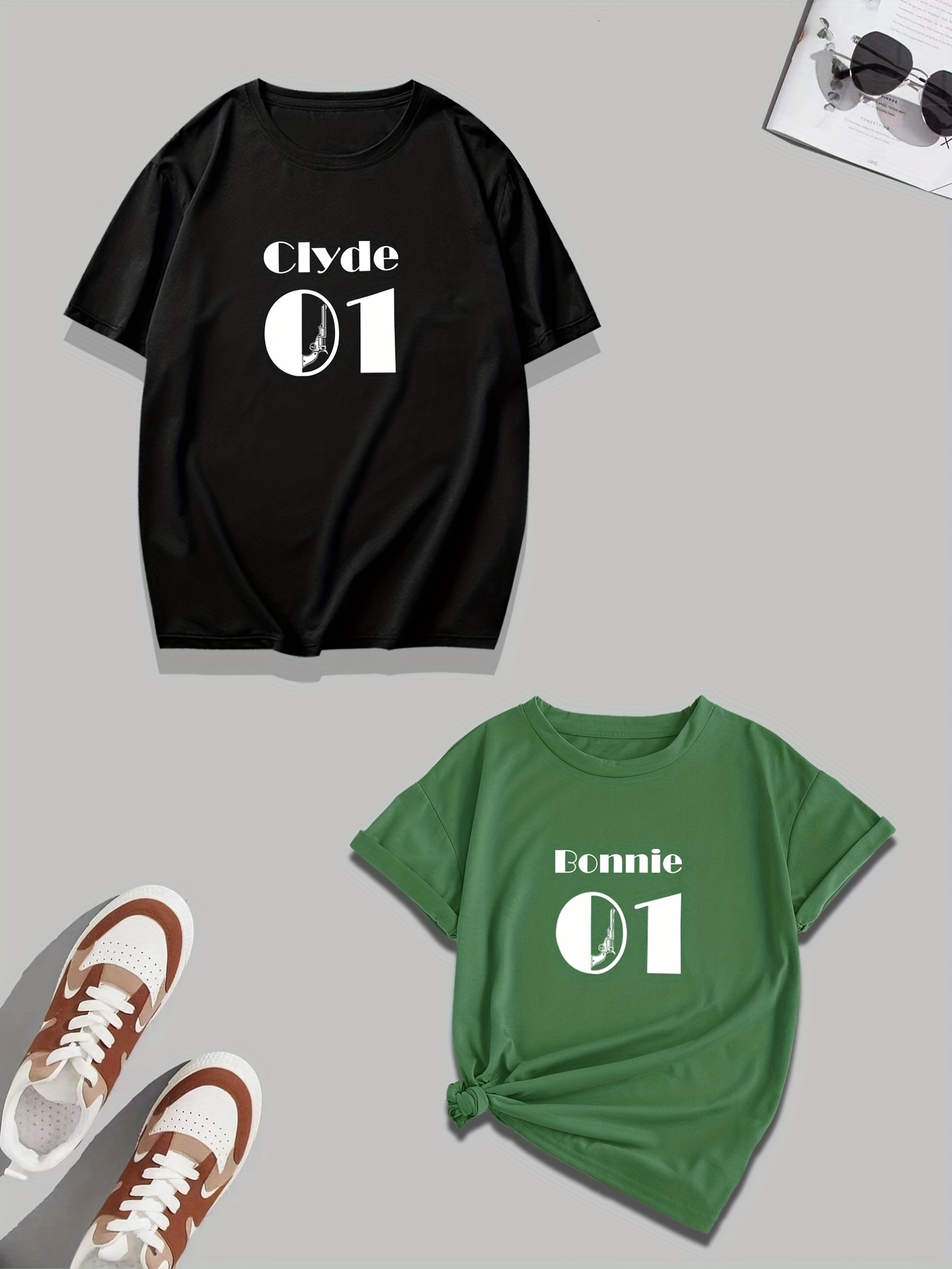 Conjunto Camisetas Juego Olyde Bonnie Graphic Tee Camisetas - Temu