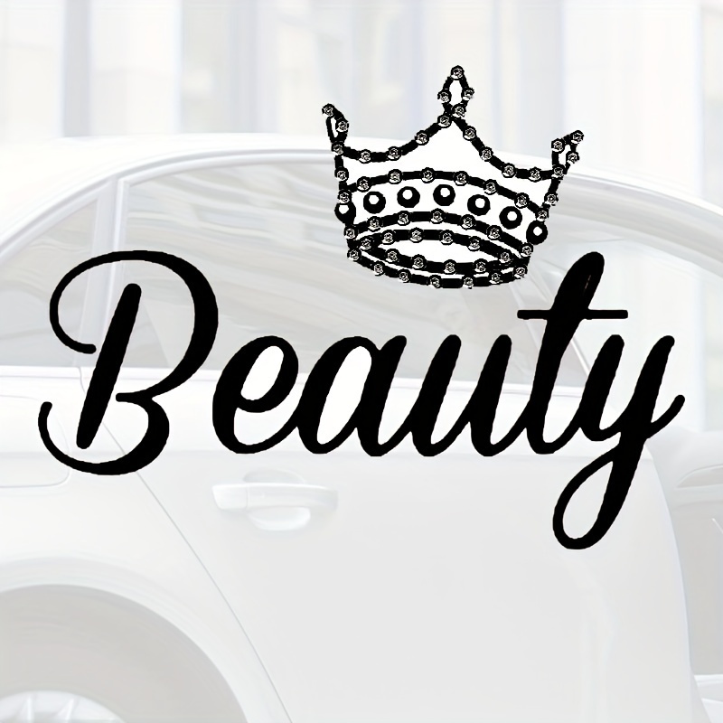 Beauty Letter Decal Sticker, Adesivo Cartone Animato Paraurti Auto Camion  Porta Finestra, Adesivo Impermeabile, Adesivo Per Auto, Finestre, Laptop E  Altro - Temu Italy
