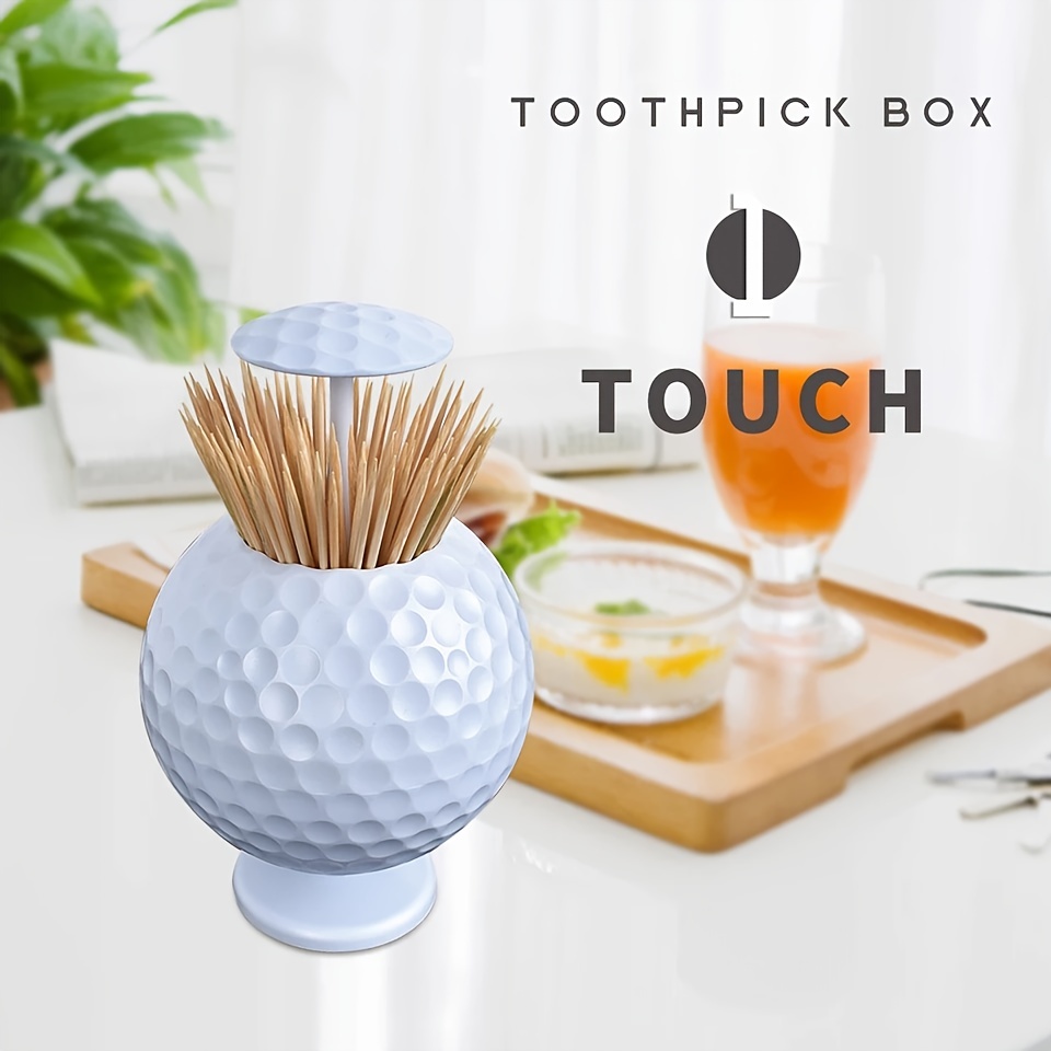 Automatic Toothpick Holder Pocket Fashion Small Portable Creative Toothpick  Box Creative Gifts Toothpick Stand Tooth Pick Holder for Desktop Decor