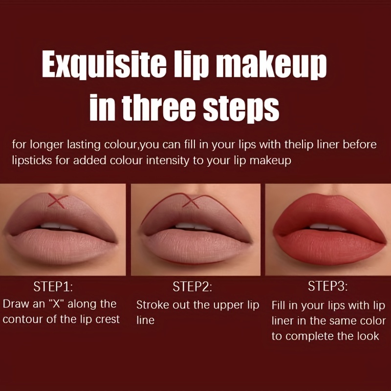 Waterproof Lip Liner Pen for Dramatic Three Dimensional Lip Makeup