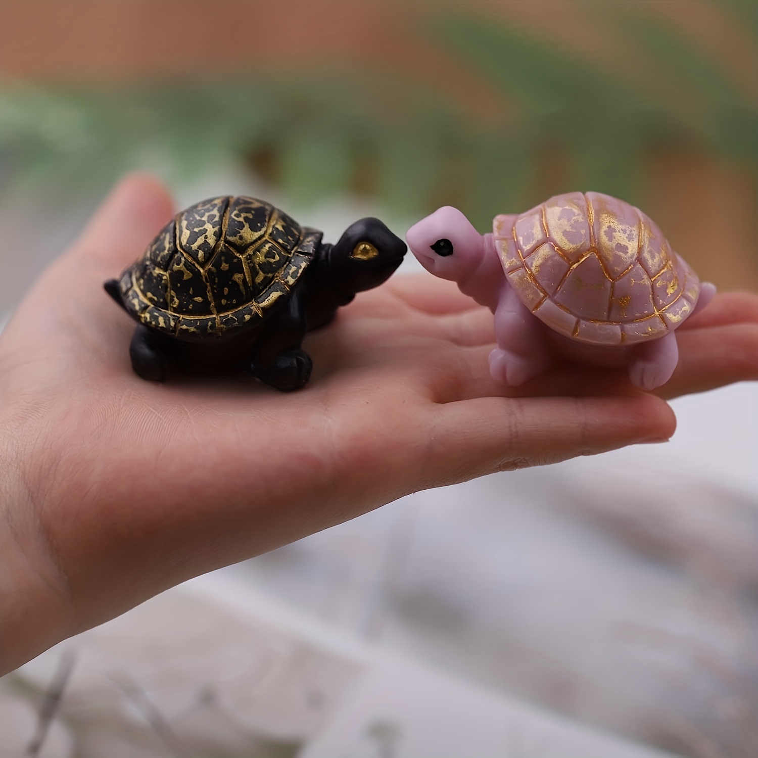 Tiny Turtles-set of 3 Turtles-polymer Clay Turtles-made to Order