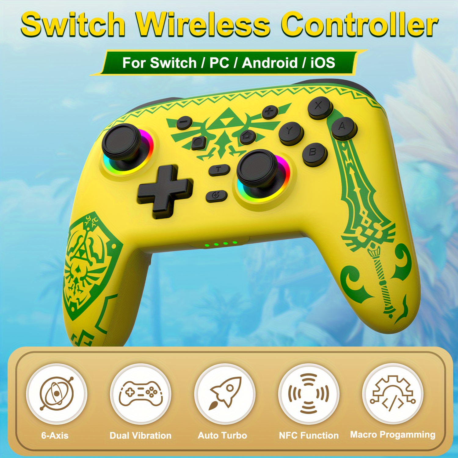  TERIOS Wireless Pro Controller Compatible with PS4